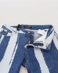 Dolce & Gabbana Sleek Striped Slim Fit Italian Jeans