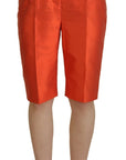Dolce & Gabbana Elegant Silk High-Waist Cropped Pants
