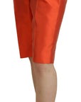 Dolce & Gabbana Elegant Silk High-Waist Cropped Pants