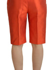 Dolce & Gabbana Elegant Silk High-Waist Cropped Pants