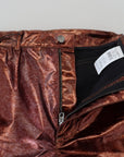 Dolce & Gabbana High Waist Skinny Jeans in Metallic Bronze