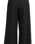 Dolce & Gabbana Elegant High-Waist Polka Dot Pants