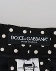 Dolce & Gabbana Elegant High-Waist Polka Dot Pants
