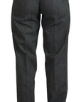 Dolce & Gabbana High-Waist Plaid Virgin Wool Pants