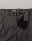 Dolce & Gabbana High-Waist Plaid Virgin Wool Pants