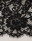 Dolce & Gabbana Elegant Black Floral Lace Shift Dress