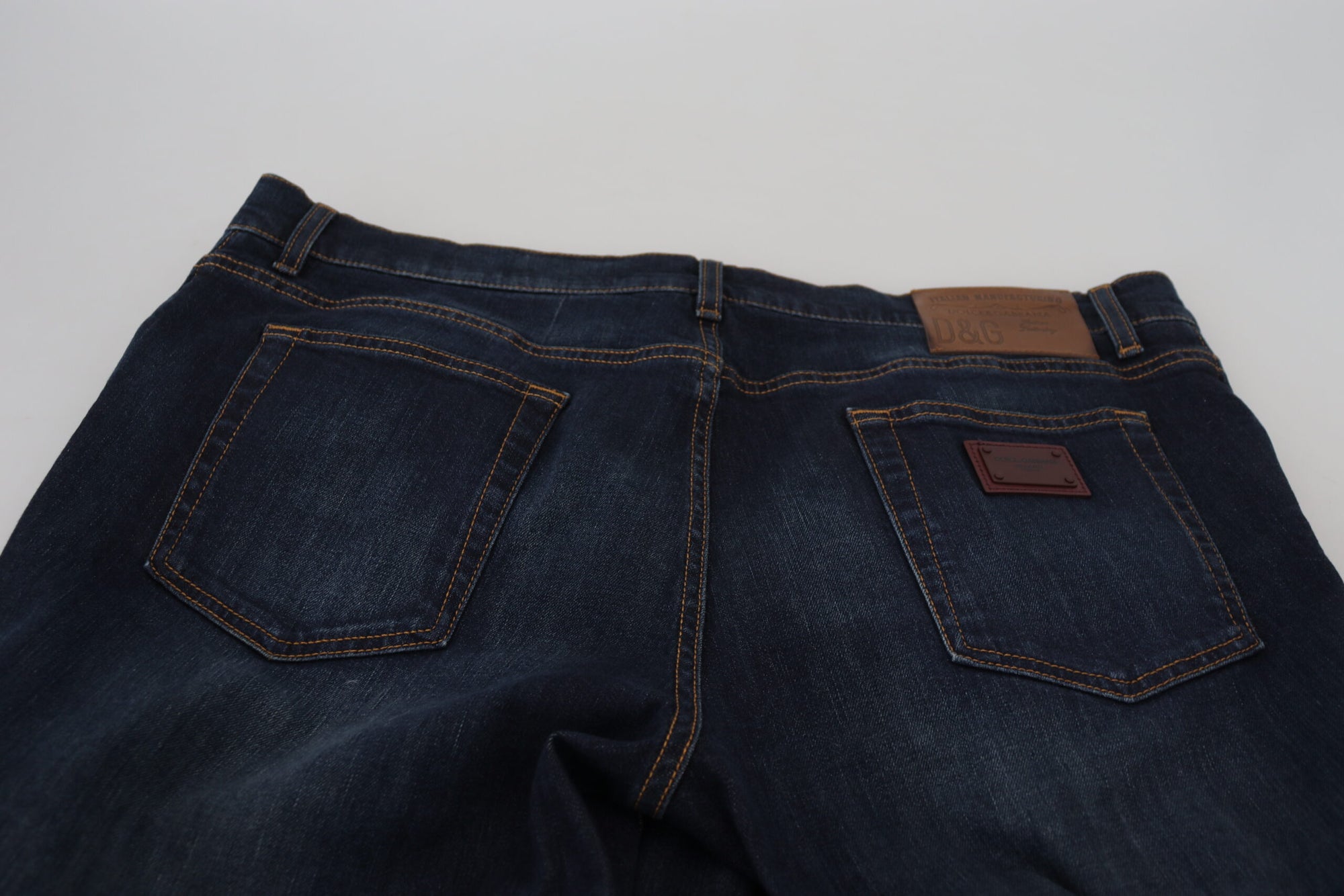Dolce &amp; Gabbana Sleek Skinny Jeans in Dark Blue