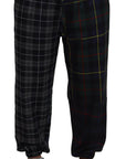 Dolce & Gabbana Checkered Wool Blend Jogger Pants
