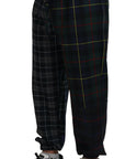 Dolce & Gabbana Checkered Wool Blend Jogger Pants