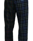 Dolce & Gabbana Checkered Wool Blend Jogger Pants