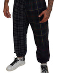 Dolce & Gabbana Checkered Wool Blend Jogger Pants