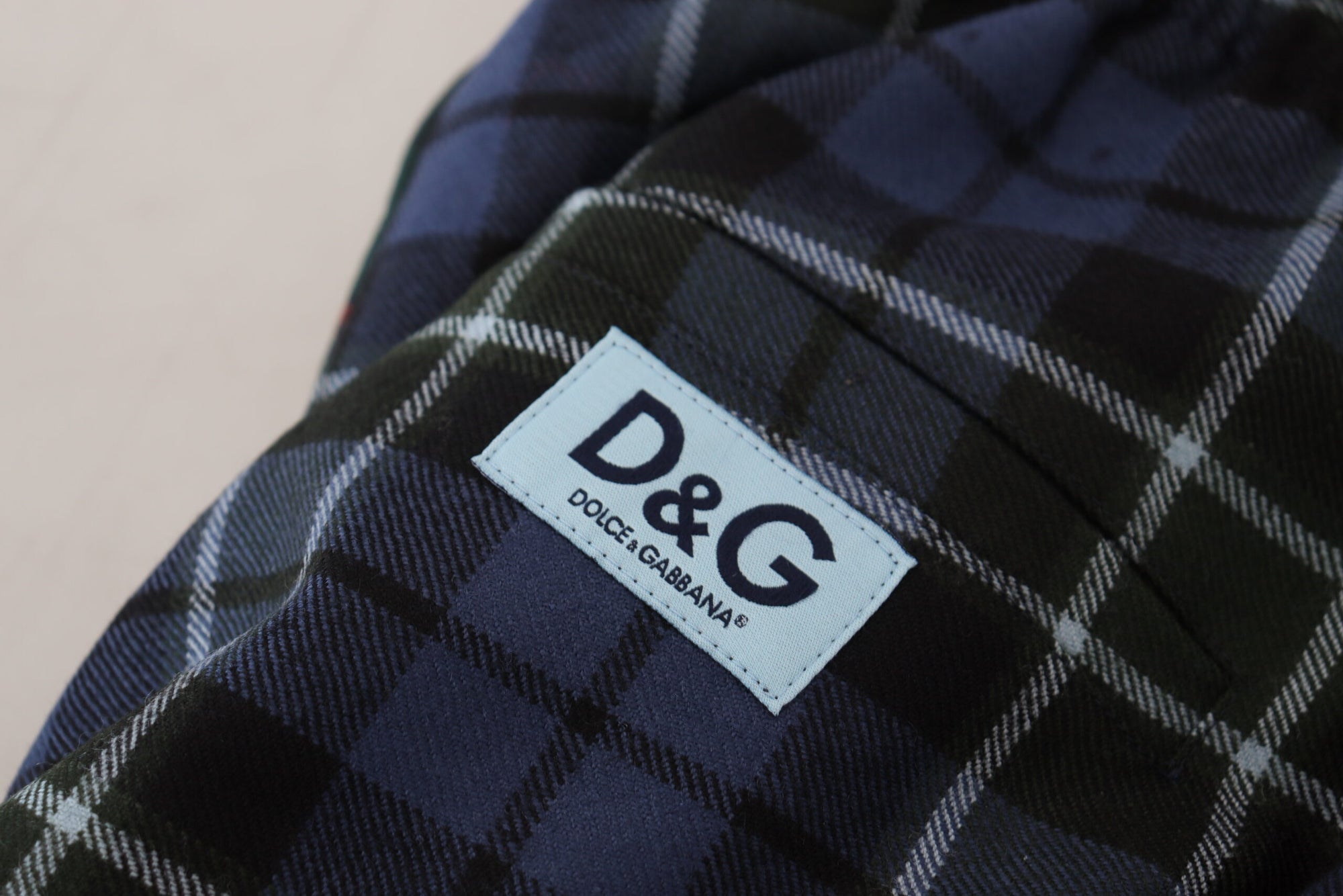 Dolce &amp; Gabbana Checkered Wool Blend Jogger Pants