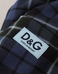 Dolce & Gabbana Checkered Wool Blend Jogger Pants
