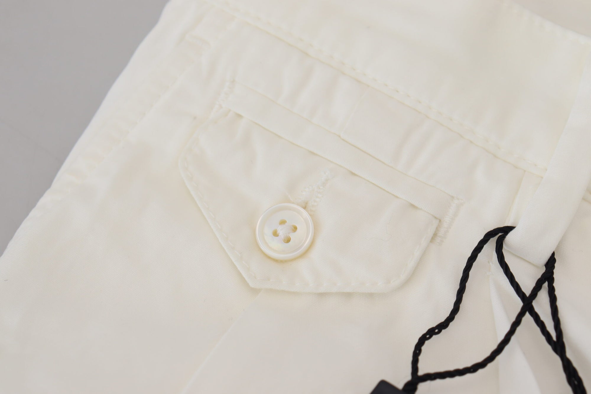 Dolce &amp; Gabbana Elegant White Cotton Chino Pants