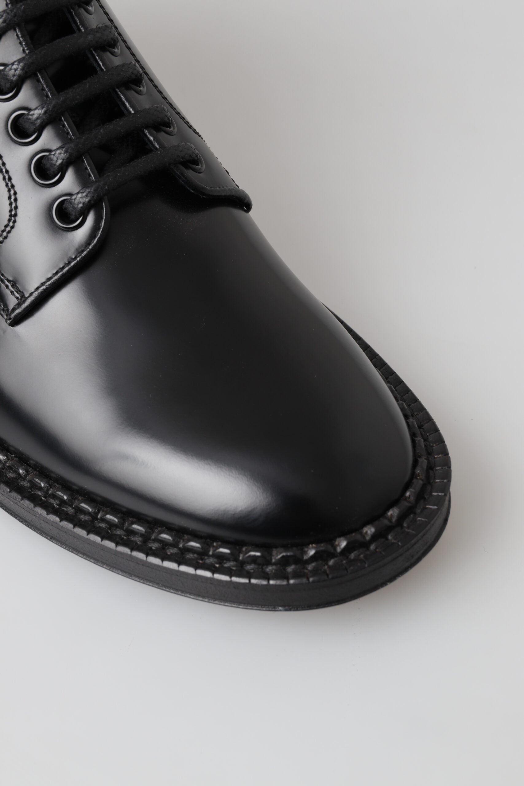 Dolce &amp; Gabbana Elegant Black Leather Men&#39;s Boots