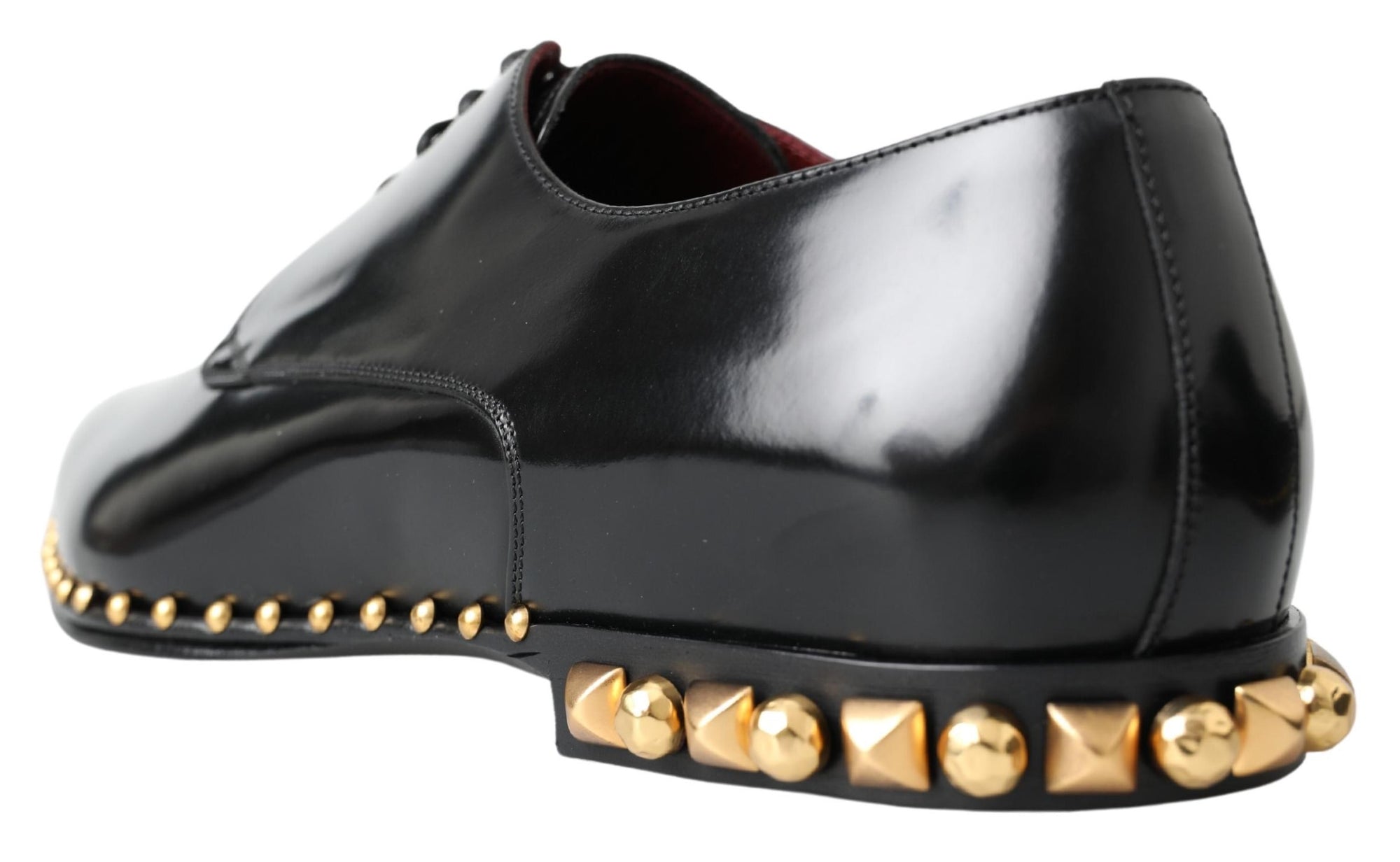 Dolce &amp; Gabbana Elegant Studded Derby Formal Shoes
