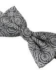 Dolce & Gabbana Elegant Black & White Silk Bow Tie