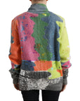Dolce & Gabbana Multicolor Mohair Stripe Turtleneck Sweater