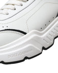 Dolce & Gabbana Chic Black & White Daymaster Leather Sneakers