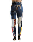 Dolce & Gabbana Vibrant Patchwork Skinny Jeans
