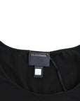 Cavalli Elegant Cap Sleeve Black Top