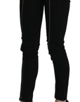 Dolce & Gabbana Chic Black Low Waist Slim Fit Skinny Jeans