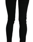 Dolce & Gabbana Chic Black Low Waist Slim Fit Skinny Jeans