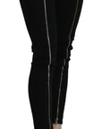 Dolce & Gabbana Chic Black Low Waist Slim Fit Skinny Jeans
