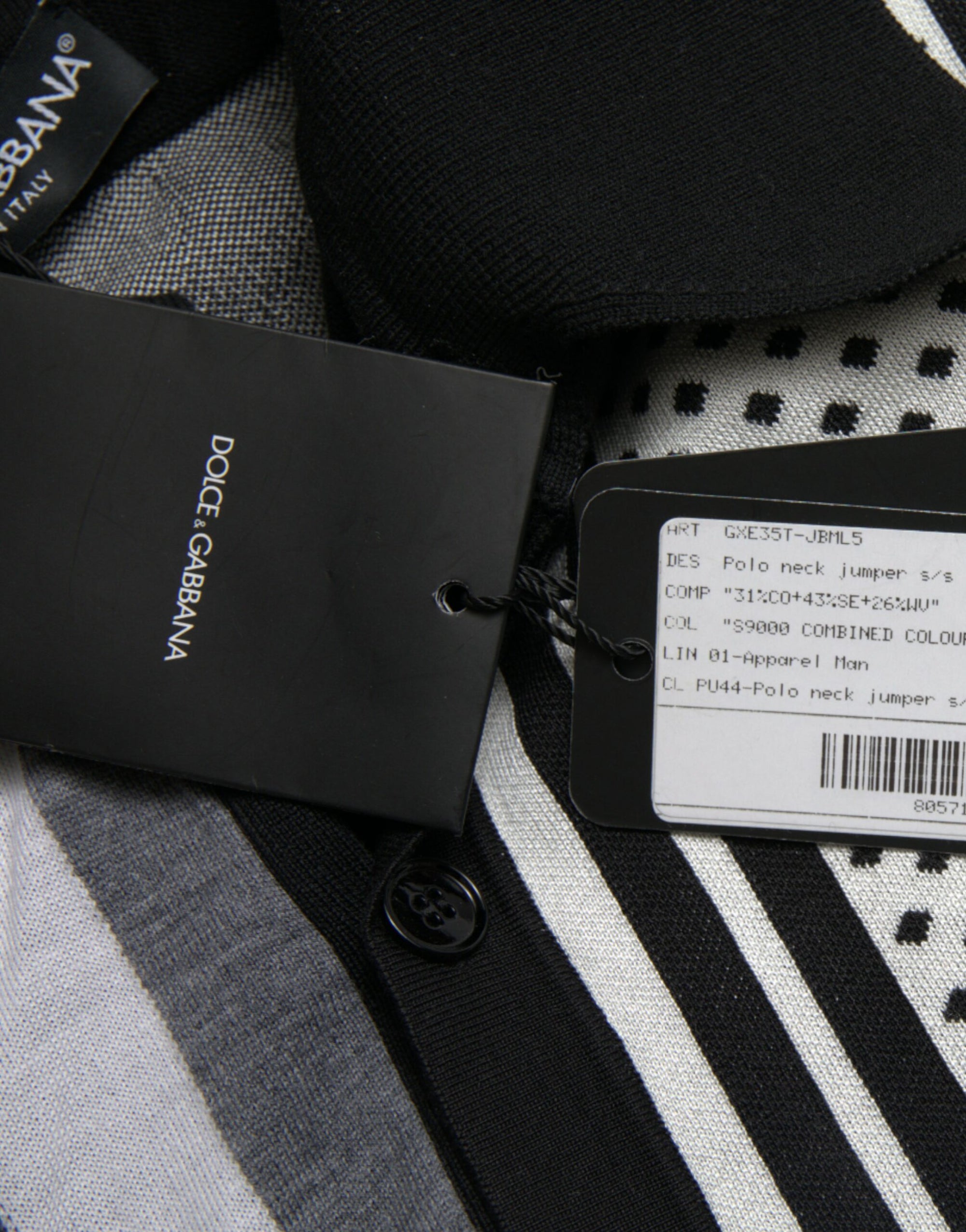 Dolce &amp; Gabbana Elegant Striped Silk Blend Cardigan