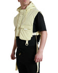 Dolce & Gabbana Sunshine Yellow Hooded Vest Jacket