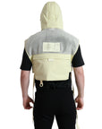 Dolce & Gabbana Sunshine Yellow Hooded Vest Jacket