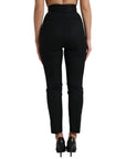 Dolce & Gabbana Elegant High Waist Tapered Wool Pants