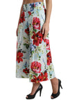 Dolce & Gabbana Floral High Waist Wide Leg Pants