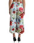 Dolce & Gabbana Floral High Waist Wide Leg Pants