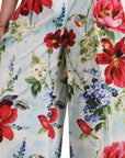 Dolce & Gabbana Floral High Waist Wide Leg Pants