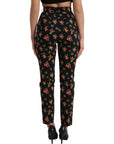 Dolce & Gabbana Elegant High-Waist Floral Tapered Pants