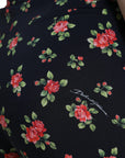 Dolce & Gabbana Elegant High-Waist Floral Tapered Pants