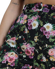 Dolce & Gabbana Floral High Waist Wide Leg Pants