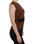 Dolce & Gabbana Timeless Wool and Lace Sleeveless Vest