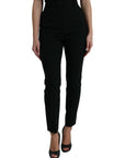 Dolce & Gabbana Elegant High Waist Tapered Wool Pants