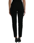 Dolce & Gabbana Elegant High Waist Tapered Wool Pants