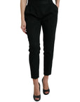 Dolce & Gabbana Elegant High-Waist Tapered Cropped Pants