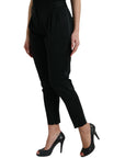 Dolce & Gabbana Elegant High-Waist Tapered Cropped Pants