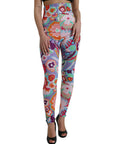 Dolce & Gabbana Enchanting Floral Print High-Waist Leggings