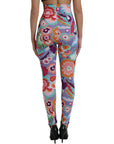 Dolce & Gabbana Enchanting Floral Print High-Waist Leggings