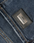 Dolce & Gabbana Elegant Mid Waist Stretch Jeans in Blue