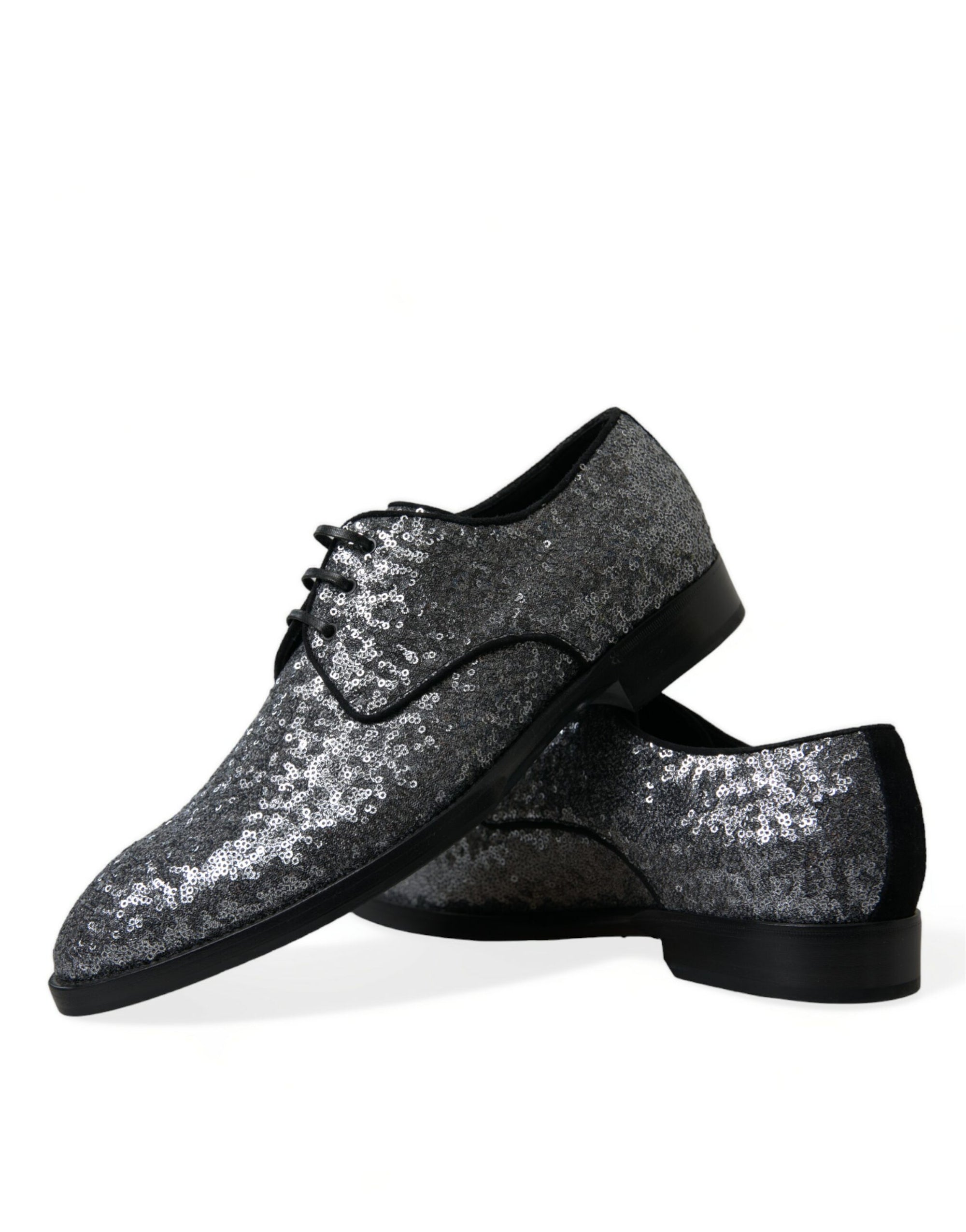 Dolce &amp; Gabbana Exquisite Sequined Derby Dress Shoes