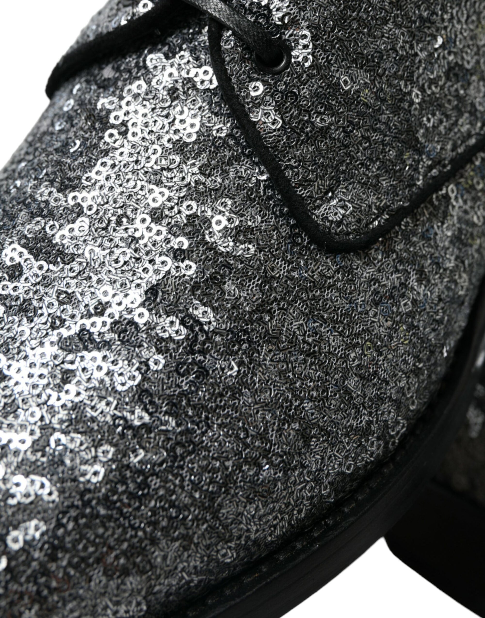 Dolce &amp; Gabbana Exquisite Sequined Derby Dress Shoes