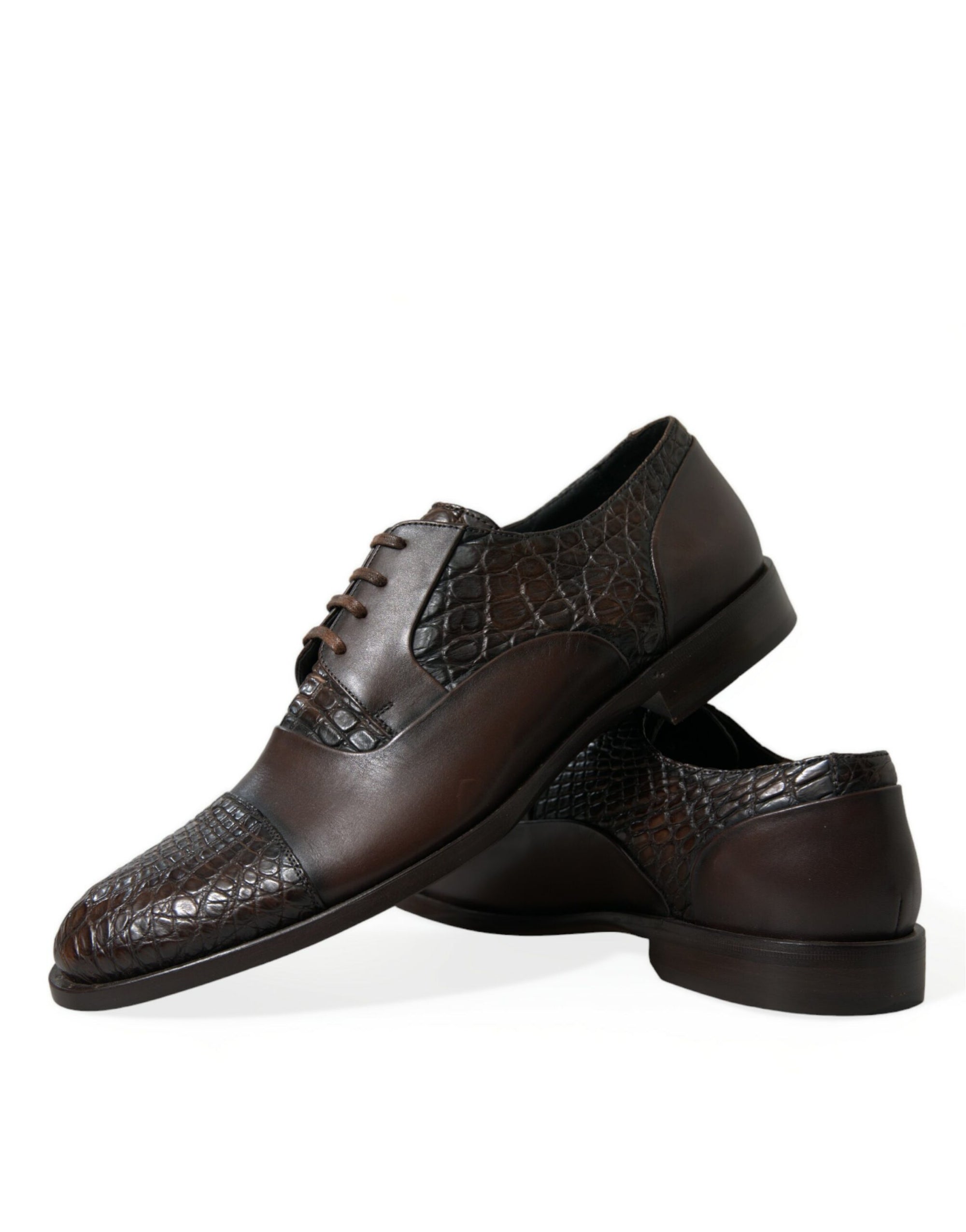 Dolce &amp; Gabbana Elegant Textured Leather Oxford Dress Shoes
