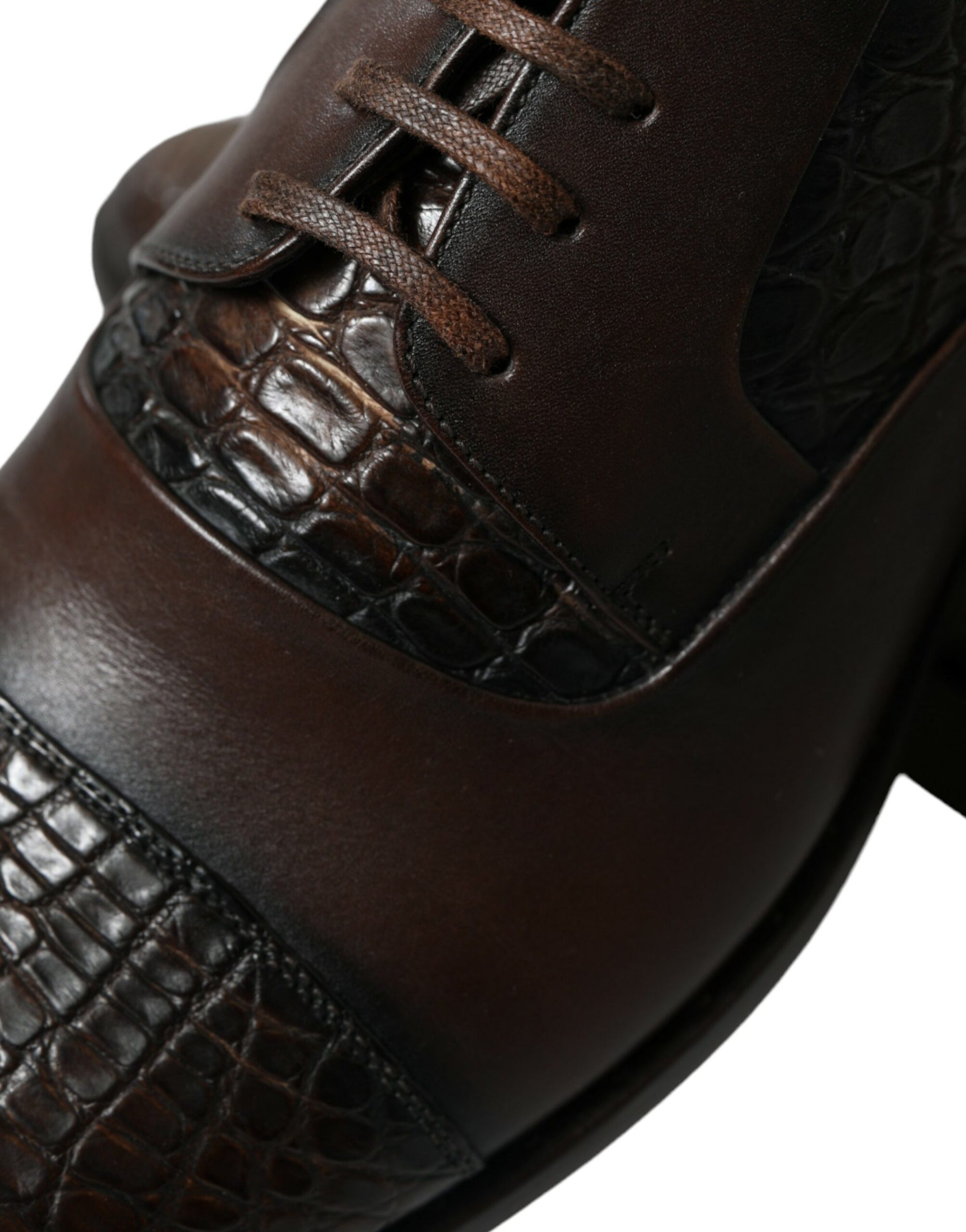 Dolce &amp; Gabbana Elegant Textured Leather Oxford Dress Shoes